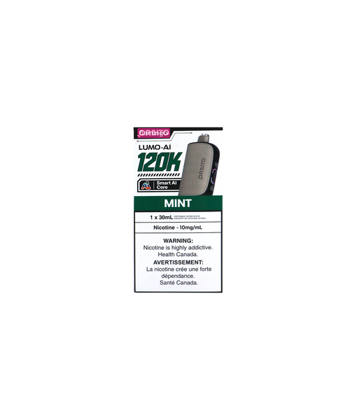 ORBITO LUMO-AI 10MG 120k Puff Rechargeable Disposable MB Mint