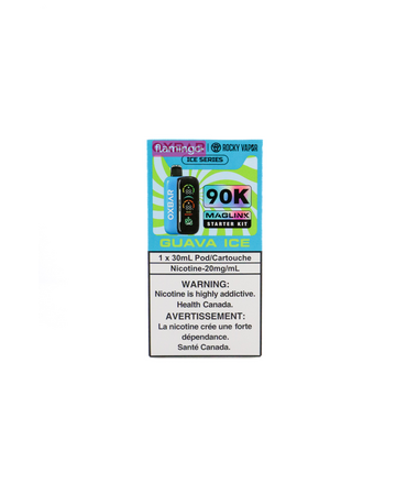 Rocky Vapor x OXBAR Rocky Vapor x OXBAR MAGLINK 90k Puff Starter Kit MB Guava Ice