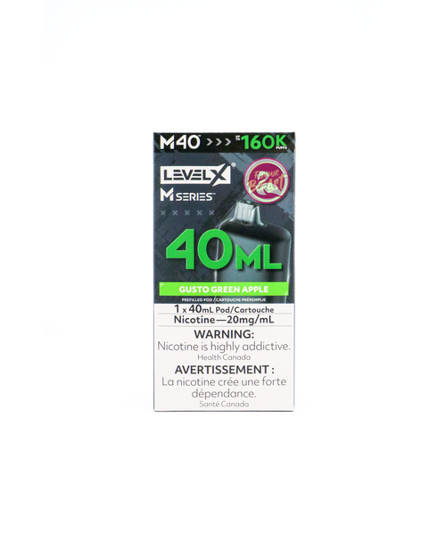 Flavour Beast Level-X M Series Pre-Filled Pod 40ml 160k Puff MB Gusto Green Apple