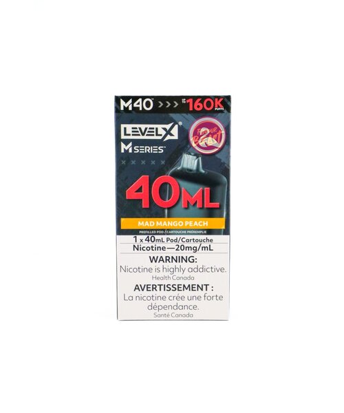 Flavour Beast Level-X M Series Pre-Filled Pod 40ml 160k Puff MB Mad Mango Peach