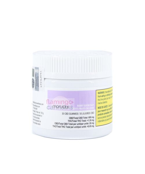 Monjour Berry Good Day CBD Gummies 30X20MG