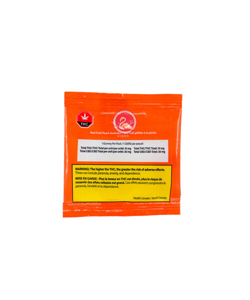Wyld Peach 3:1 THC + CBD Gummy 1X10MG