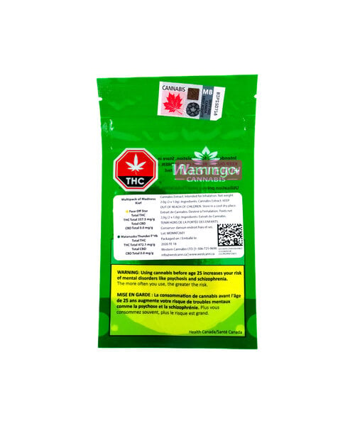 Western Cannabis Multipack Of Madness Kief 2G