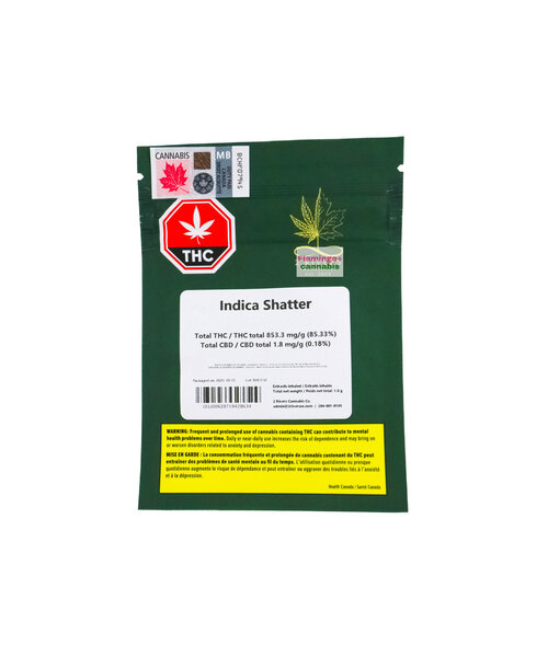 2 Rivers Indica Shatter 1G