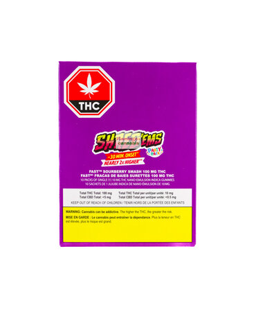 Shred'Ems Shred Ems Sourberry Smash Fast Acting Indica Gummies 10X10MG