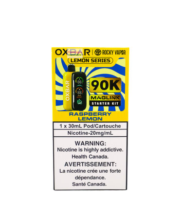 Rocky Vapor x OXBAR Rocky Vapor x OXBAR MAGLINK 90k Puff Starter Kit MB Raspberry Lemon