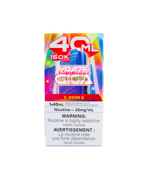 KRAZE GIGA 150k Puff 40ml Rechargeable Disposable MB S. Neon G