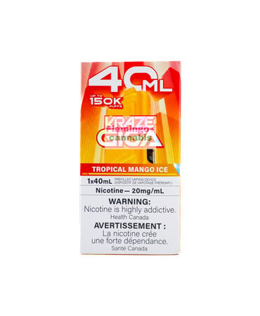 Kraze KRAZE GIGA 150k Puff 40ml Rechargeable Disposable MB Tropical Mango Ice