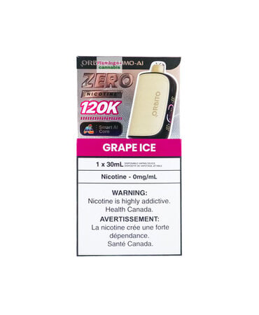 ORBITO ORBITO Lumo AI 120k Puff ZERO NICOTINE Disposable MB Grape Ice