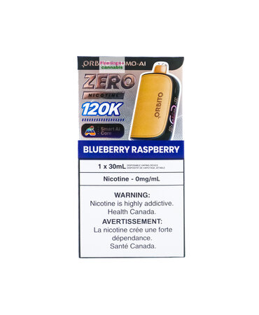 ORBITO ORBITO Lumo AI 120k Puff ZERO NICOTINE Disposable MB Blueberry Raspberry