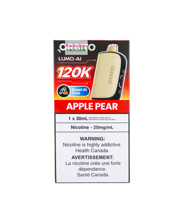 ORBITO ORBITO Lumo AI 120k Puff Rechargeable Disposable MB Apple Pear