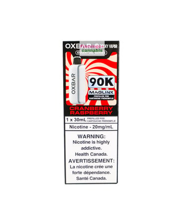 Rocky Vapor x OXBAR Rocky Vapor x OXBAR MAGLINK 90k Puff Pre-Filled Pod MB Cranberry Raspberry