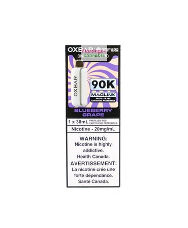 Rocky Vapor x OXBAR Rocky Vapor x OXBAR MAGLINK 90k Puff Pre-Filled Pod MB Blueberry Grape