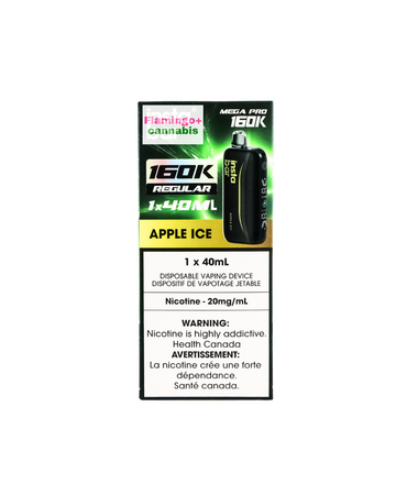 Insta Bar Insta Bar MEGA PRO 160k Puff 40ml Rechargeable Disposable MB Apple Ice
