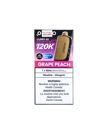 ORBITO ORBITO Lumo AI 120k Puff Rechargeable Disposable MB Grape Peach