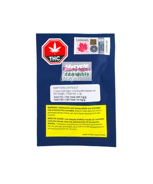 Hycycle Max 1000 Northern Lights Out Indica Cartridge 1.1G
