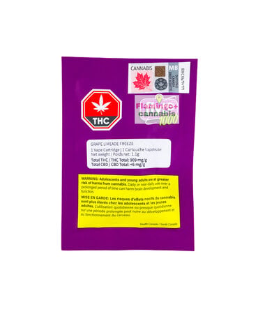 Flyte 1000 Flyte 1000 Grape Limeade Freeze Indica Cartridge 1.1G