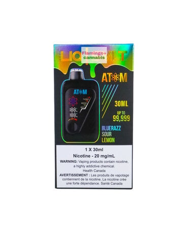 LIQ | SVLT LIQ | SVLT ATOM 99k Puff Rechargeable Disposable MB Blue Razz Sour Lemon