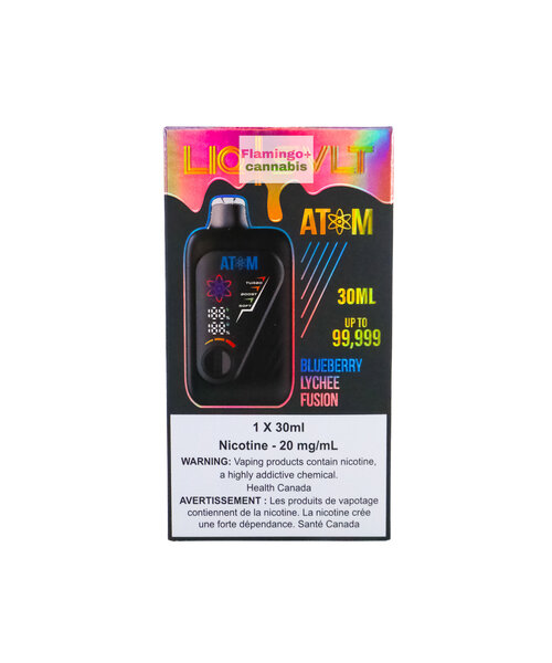 LIQ | SVLT ATOM 99k Puff Rechargeable Disposable MB Blueberry Lychee Fusion