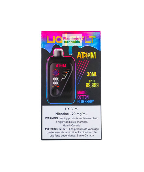 LIQ | SVLT ATOM 99k Puff Rechargeable Disposable MB Magic Cotton Blueberry