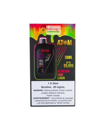 LIQ | SVLT LIQ | SVLT ATOM 99k Puff Rechargeable Disposable MB Raspberry Sour Lemon