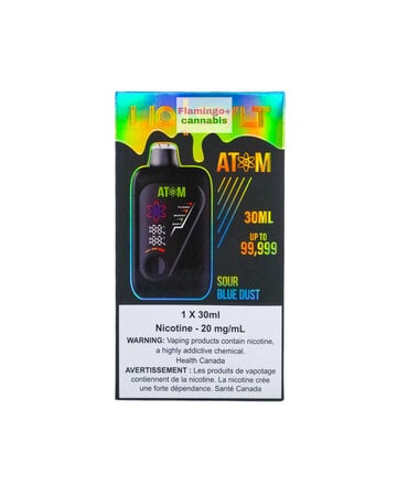 LIQ | SVLT LIQ | SVLT ATOM 99k Puff Rechargeable Disposable MB Sour Blue Dust