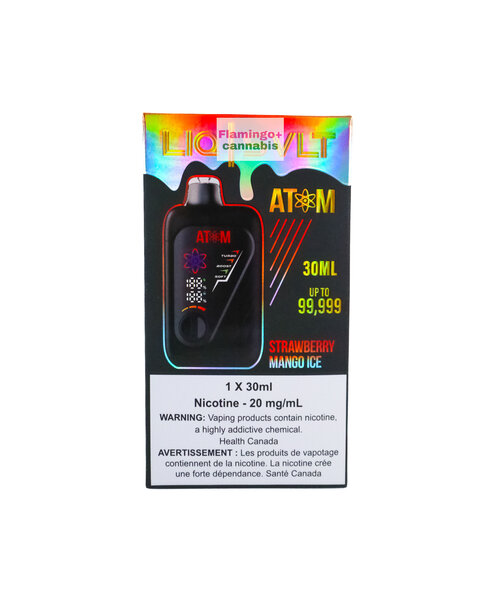 LIQ | SVLT ATOM 99k Puff Rechargeable Disposable MB Strawberry Mango Ice