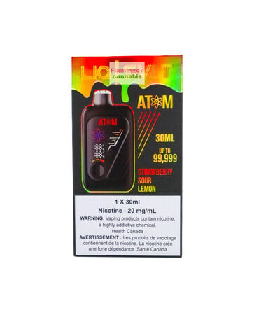 LIQ | SVLT LIQ | SVLT ATOM 99k Puff Rechargeable Disposable MB Strawberry Sour Lemon