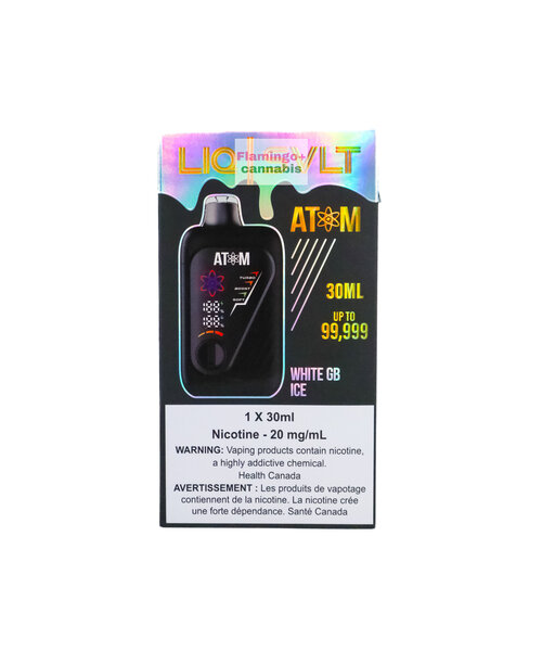 LIQ | SVLT ATOM 99k Puff Rechargeable Disposable MB White GB Ice