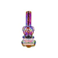 Retro Glass 6" Honey Bear Bubbler