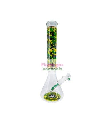 Marley Glass Marley Glass 16" 7mm Camo Beaker Assorted