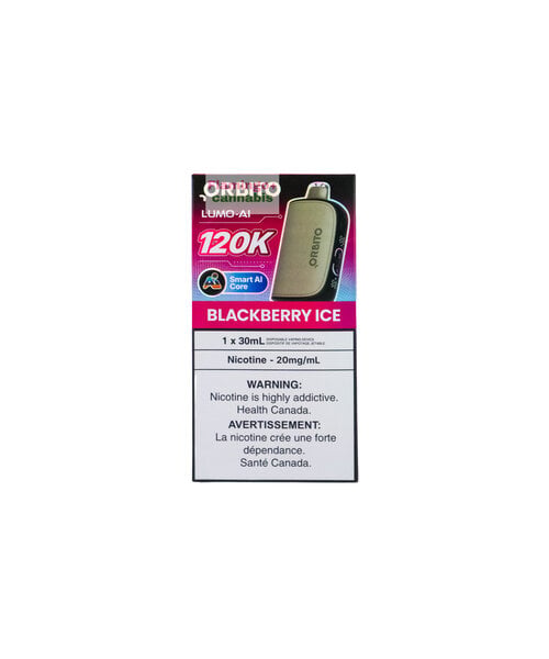 ORBITO Lumo AI 120k Puff Rechargeable Disposable MB BlackBerry Ice