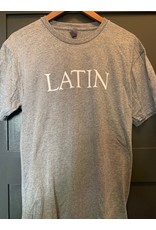 T-Shirt SS Triblend Gray LATIN White