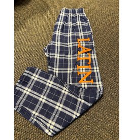 Pants Navy Plaid