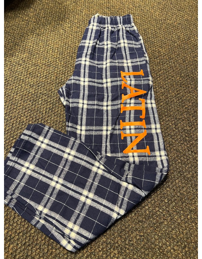 Pants Navy Plaid