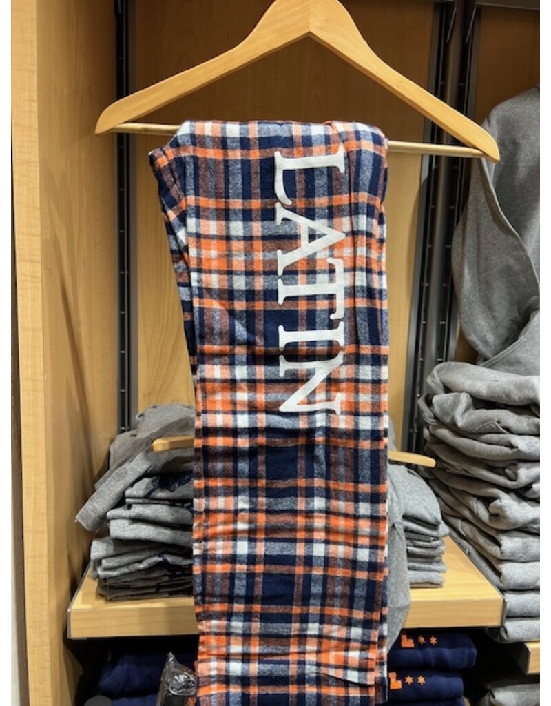 Pennant Flannel Pants Orange/Blue Youth