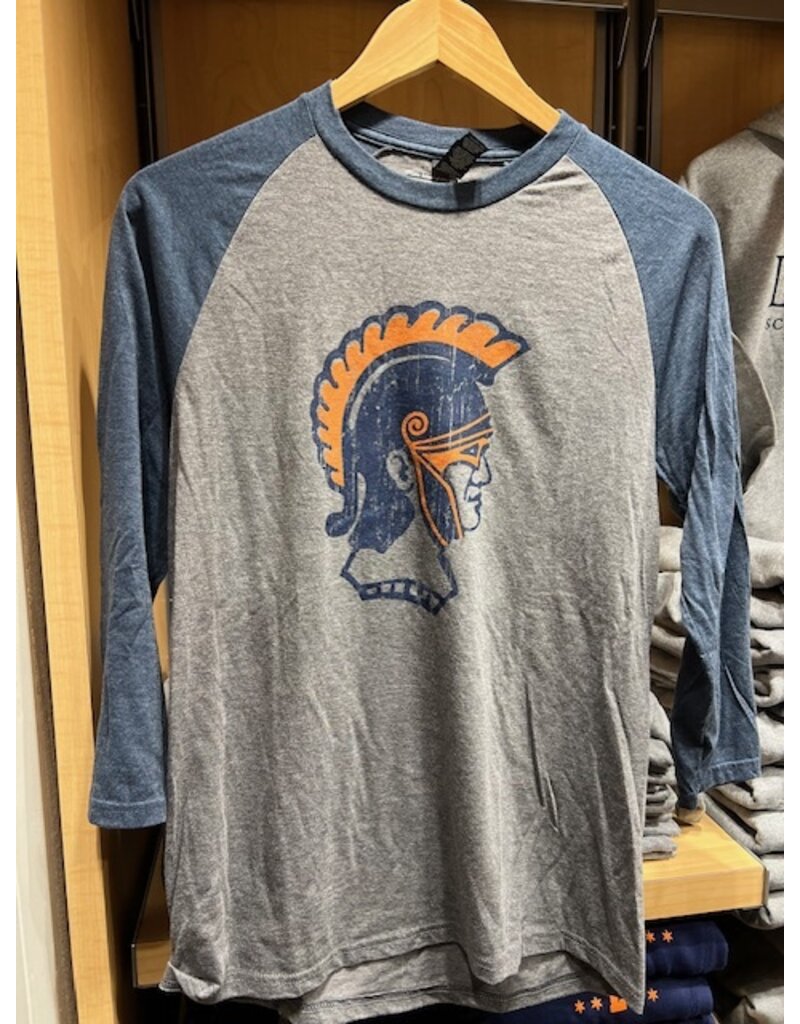 3/4 Sleeve Roman Head Baseball Shirt