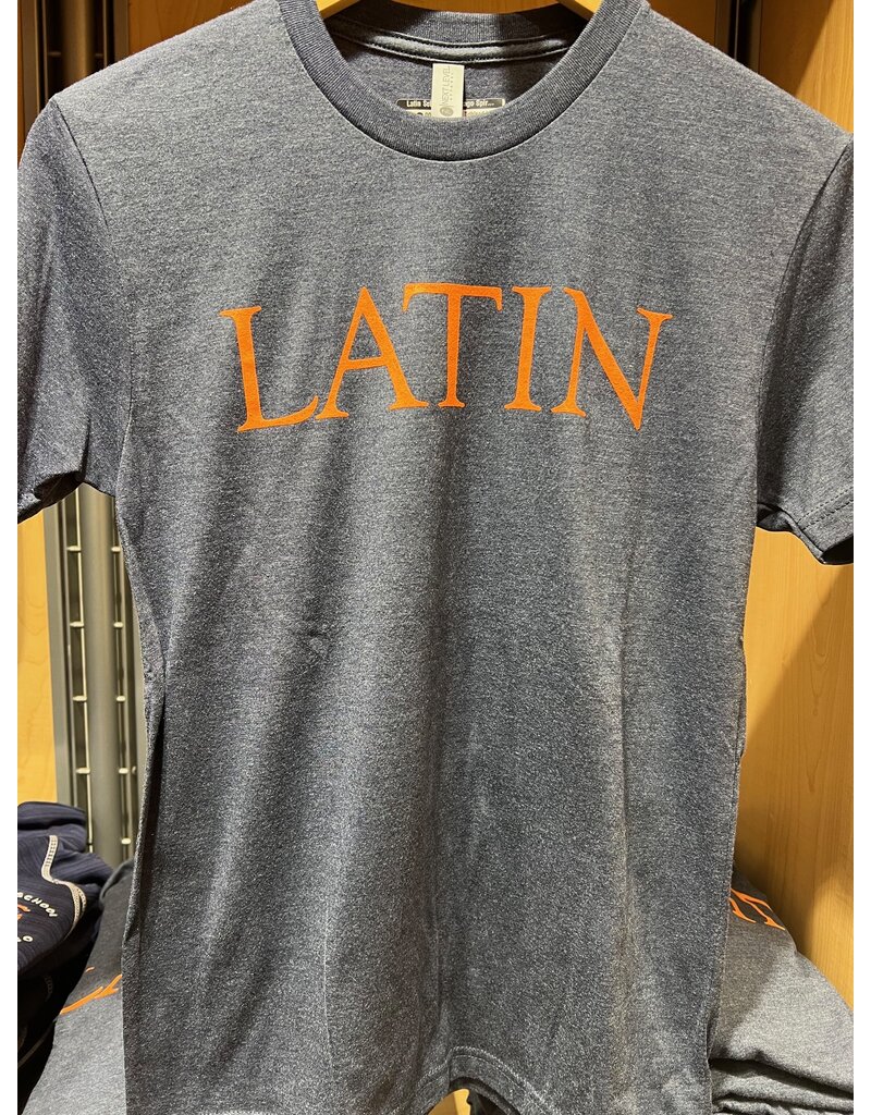 T-Shirt SS Heather Navy LATIN Orange