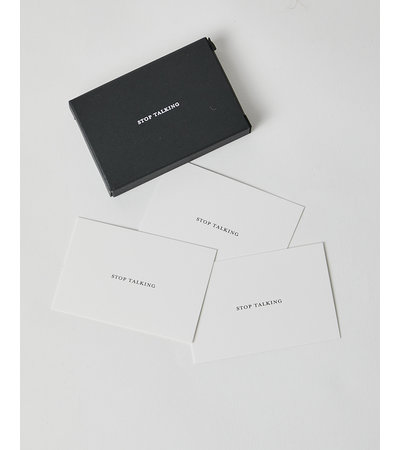 Set Editions STOP TALKING CALLING CARDS