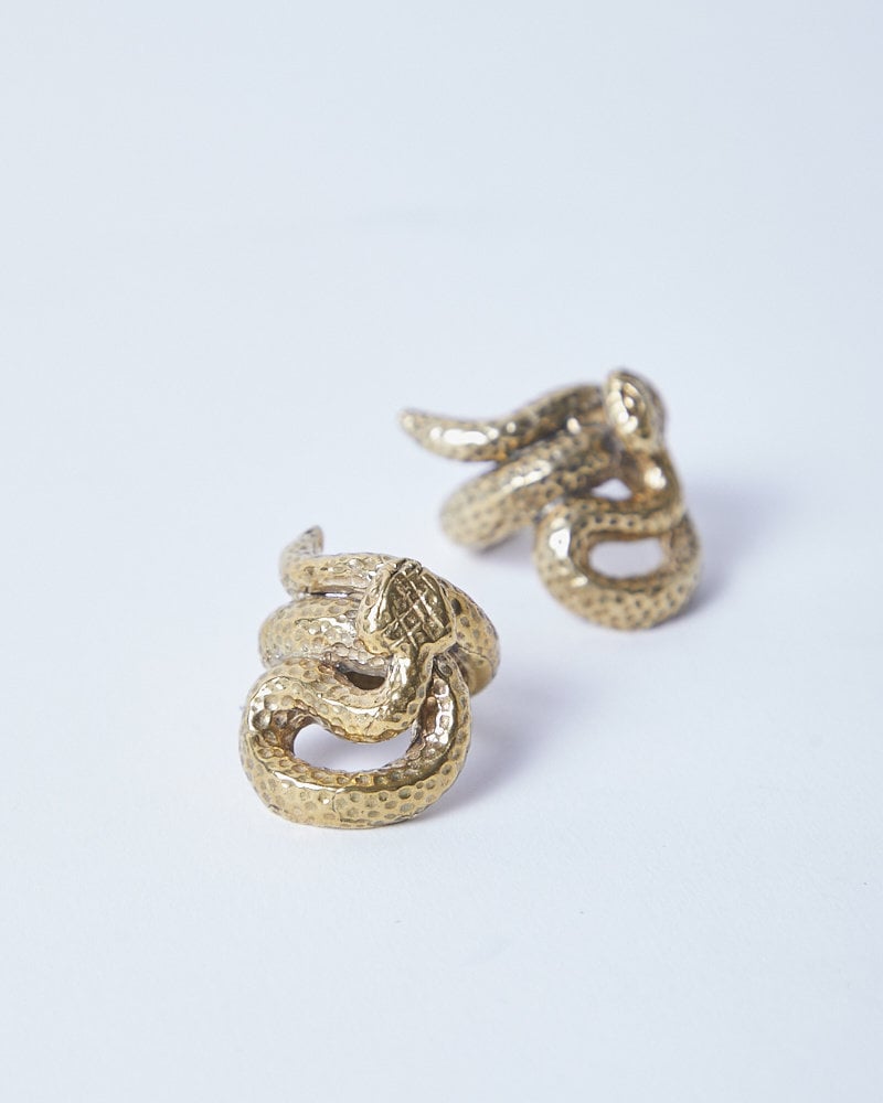 Saint Claude Water Moccasin Ring Brass