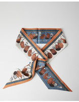 Sabina Savage ROOSTER'S DANCE LARGE RIBBON SCARF