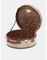 Hat box prestige brown leather - Traclet Reference : 202