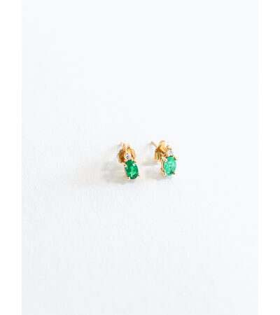 Gjenmi Morning Dew Earring Emerald Pair