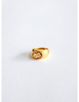 Odissea Milano Ring Gold Citrine