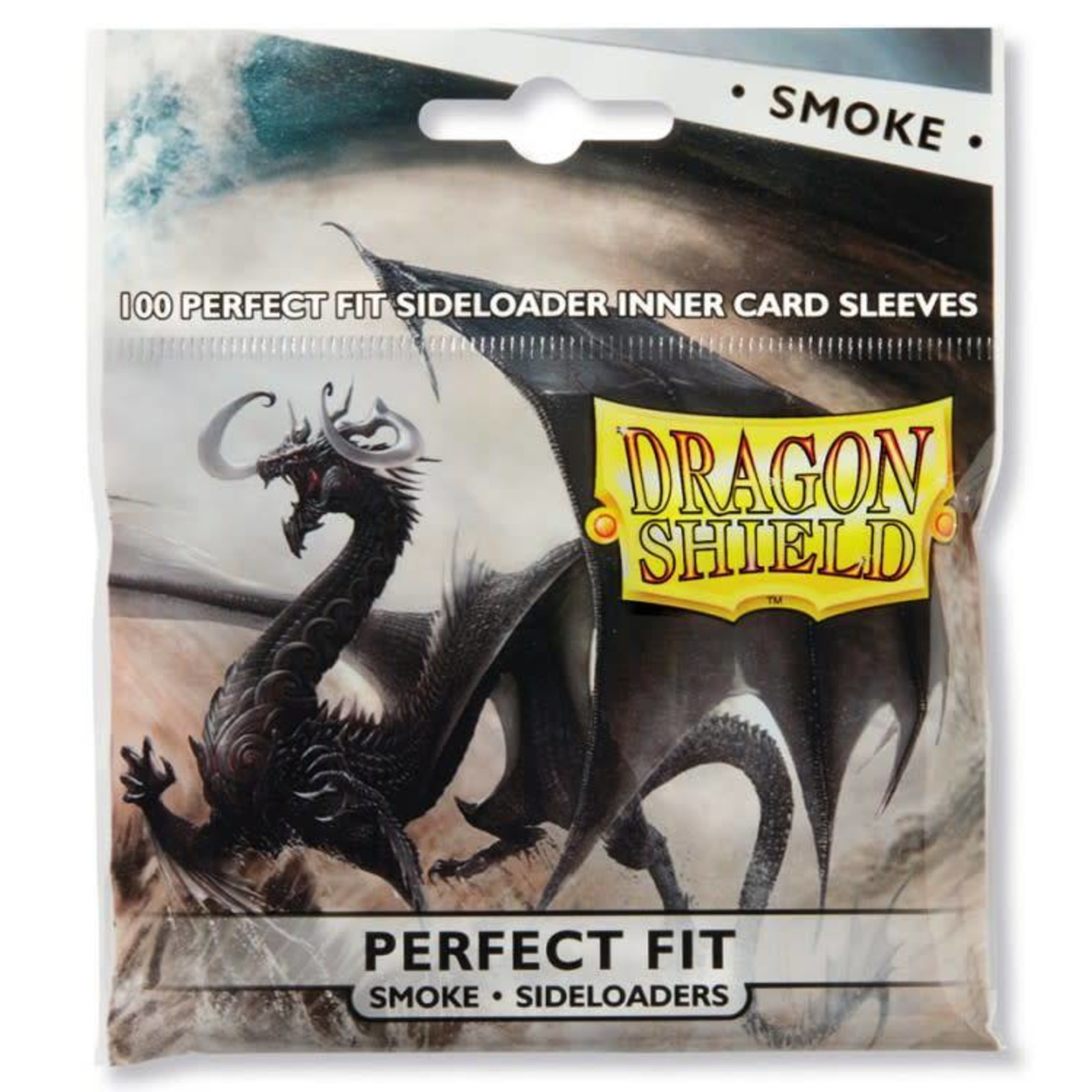 Arcane Tinman Dragon Shield: Perfect Fit Cards Sleeves - Side-load Smoke (100)