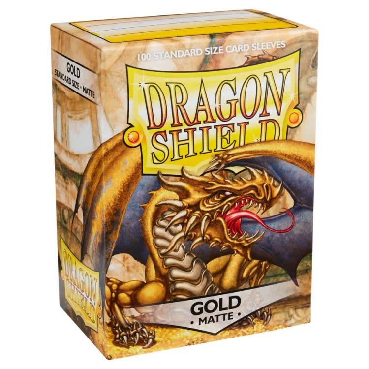 Dragon Shields: Cards Sleeves - Gold Matte (100) - Fair Game