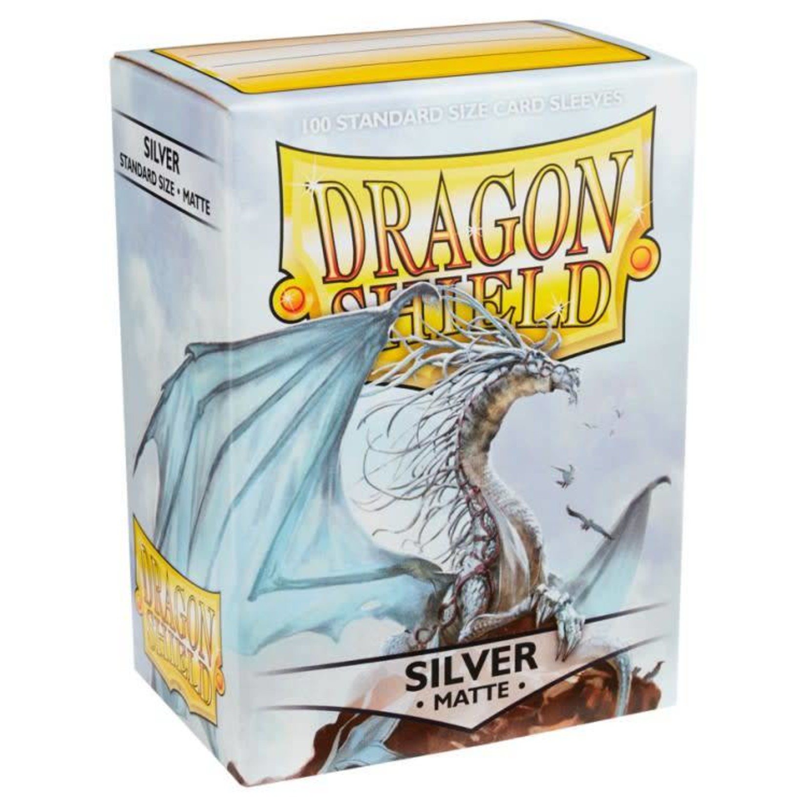 Arcane Tinman Dragon Shields: Cards Sleeves - Silver Matte (100)