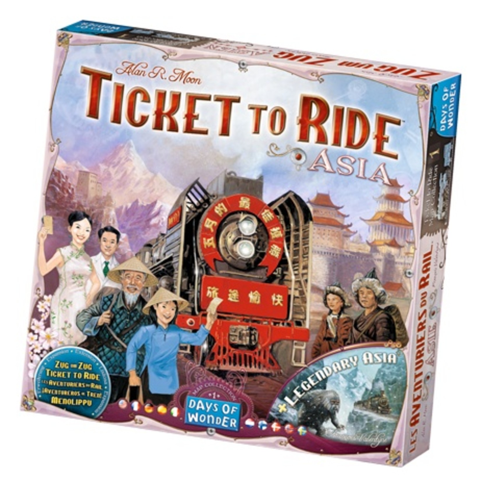 Days of Wonder Ticket to Ride: Asia Expansion Map