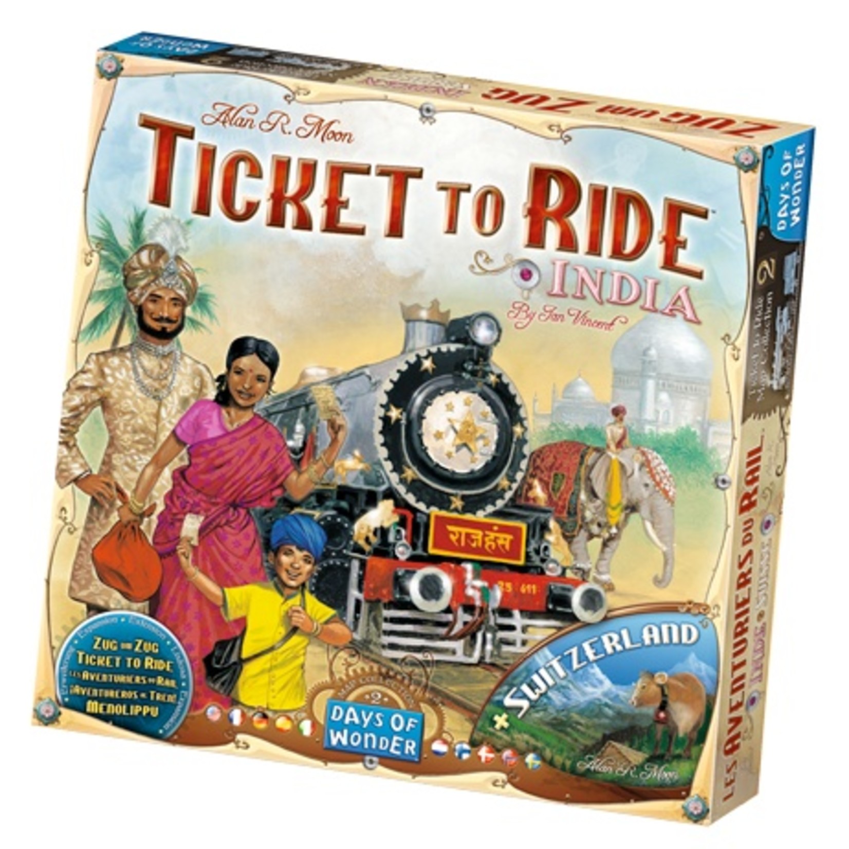 Days of Wonder Ticket to Ride: India Expansion Map