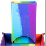 Metallic Dice Games Metallic Dice Game: Watercolor Rainbow Tower